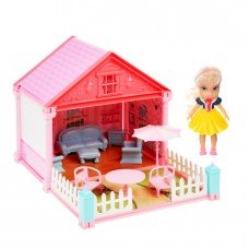Кукольный домик VC6011A-D, мебель, кукла 12 см VC6011D