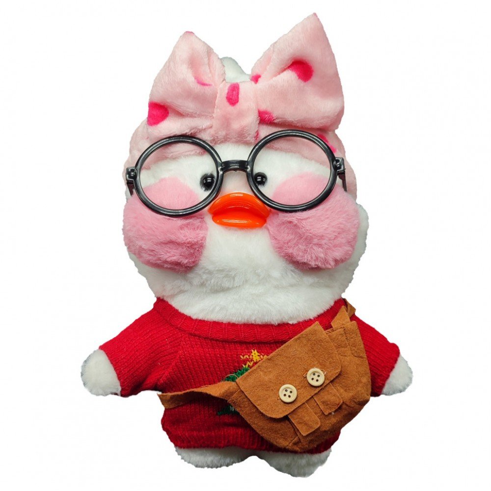 Мягкая плюшевая игрушка уточка Лалафанфан / Lalafanfan Bambi LALA0001-6 30 см