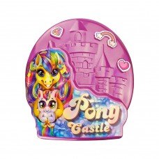 Креативное творчество "Pony Castle" BPS-01-01U с мягкой игрушкой (Розовый )