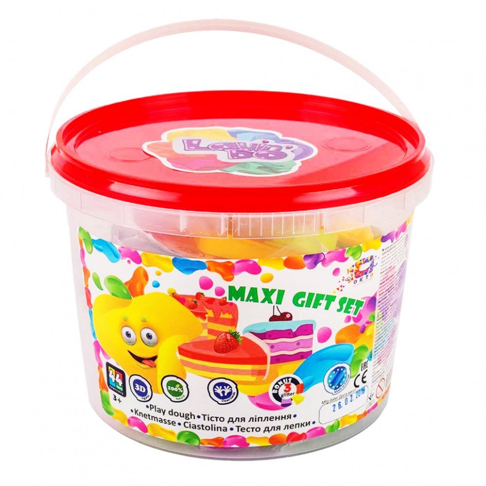 Набор теста для лепки Ведерко Макси 21011, 35 стиков Набор теста для лепки Ведерко Макси 21011, 35 стиков
