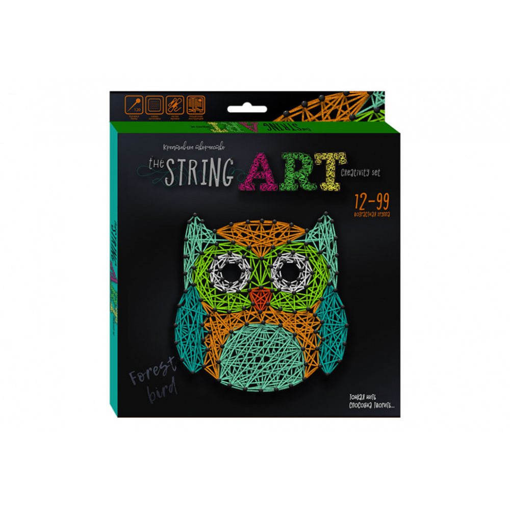 Набор креативного творчества "The STRING ART" STRA-01 на рус языке Сова