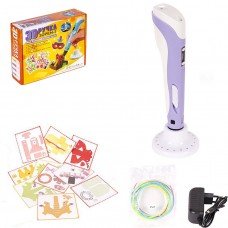 3D Ручка (3DPEN-3) - 3 NEW с трафаретами DX008 (Фиолетовый)