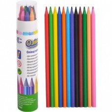 Детские эластичные карандаши для рисования CR888-T, 12 цветов в тубусе