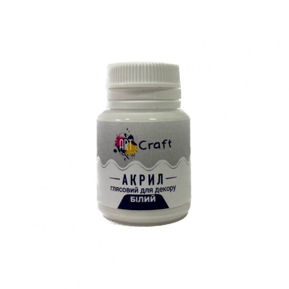 Акриловая краска глянцевая "Белая" AG-7504 20 мл