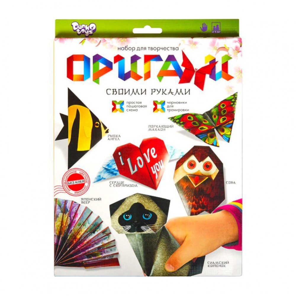 Набор для творчества "Оригами" Ор-01-01…05, 6 фигурок (Кот)