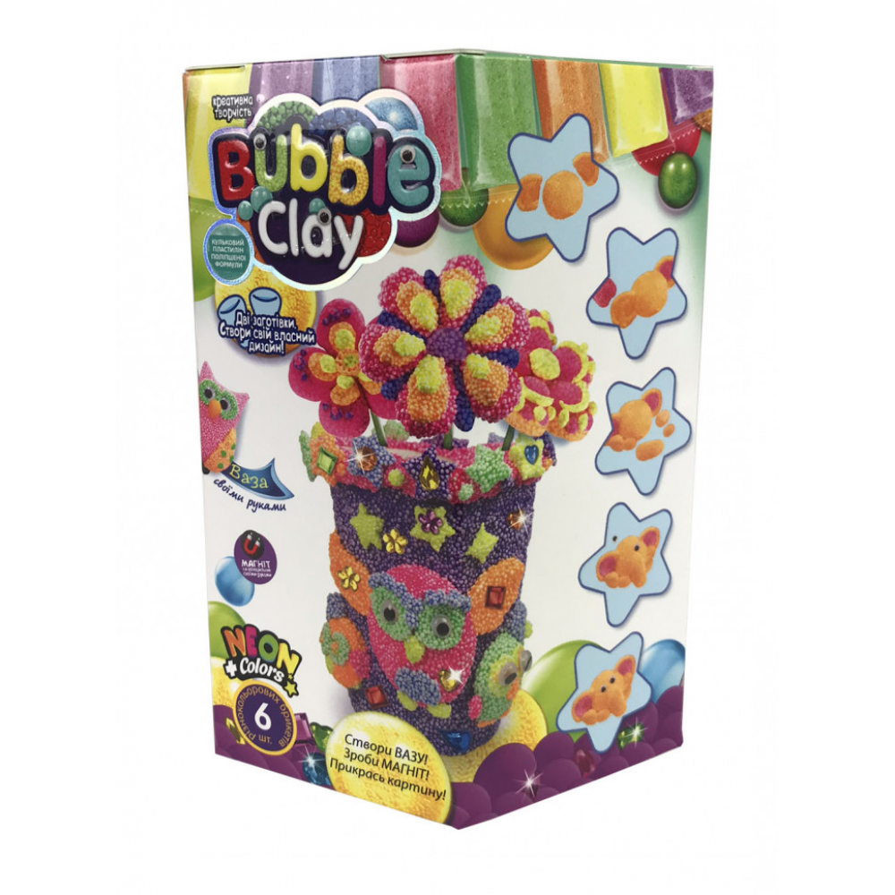 Набор шарикового пластилина Bubble Clay BBC-V Ваза Бирюзовый