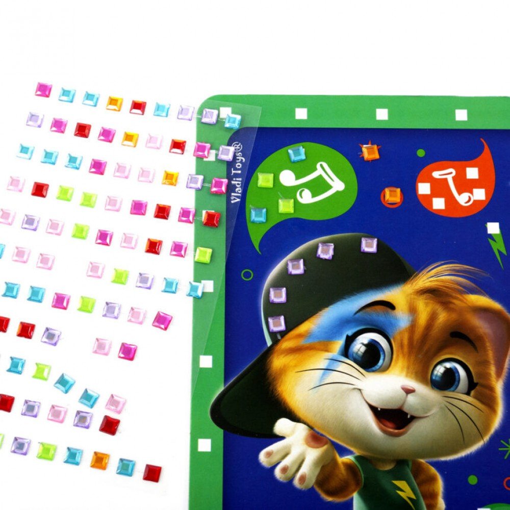Детский набор для творчества "Cool Cat" «Магические кристаллы 44 Котёнка» VT4411-03 от 3х лет