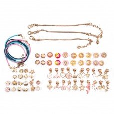 Набор для создания браслетов Pandora THE BEST GOLD(Pink) с подвесками