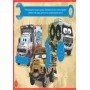 Детская развивающая книга "Рисуй, ищи, клей "Тачки" 837004 на укр языке