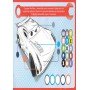 Детская развивающая книга "Рисуй, ищи, клей "Тачки" 837004 на укр языке