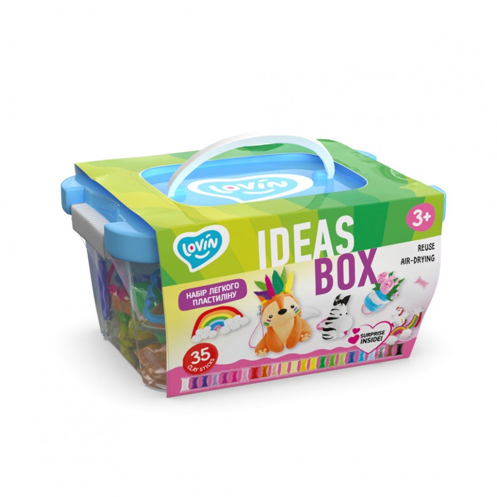 Набор легкого пластилина "Ideas box" TM Lovin 70108 Набор легкого пластилина "Ideas box" TM Lovin 70108