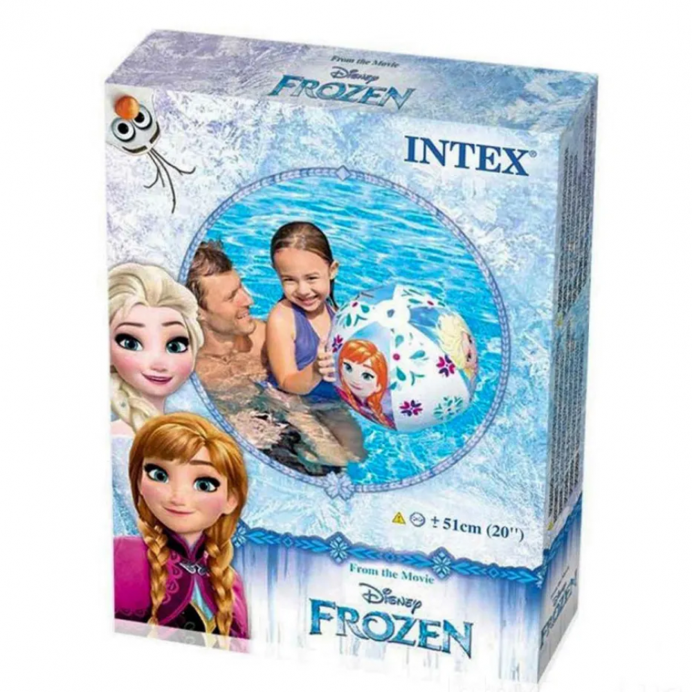 Пляжный надувной мяч Frozen 58021, 51см