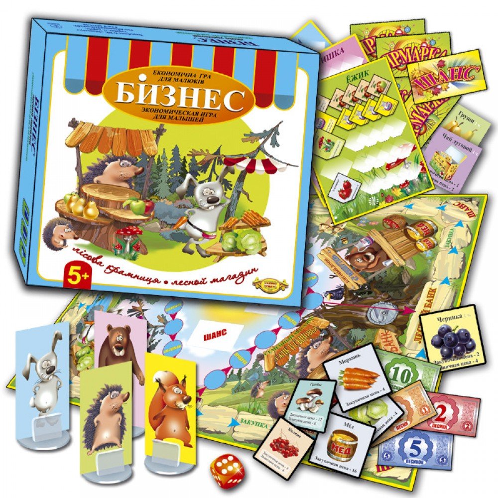 Детская настольная Игра "Бизнес Лесной магазин" MKB0108 от 5-ти лет