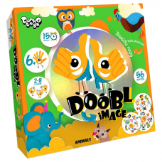 Развлекательная настольная игра "Doobl Image" DBI-01-01U на укр. языке (Животные)