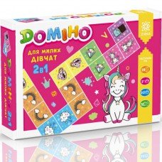 Настольная игра "Домино для милых девушек" 127921, 2в1