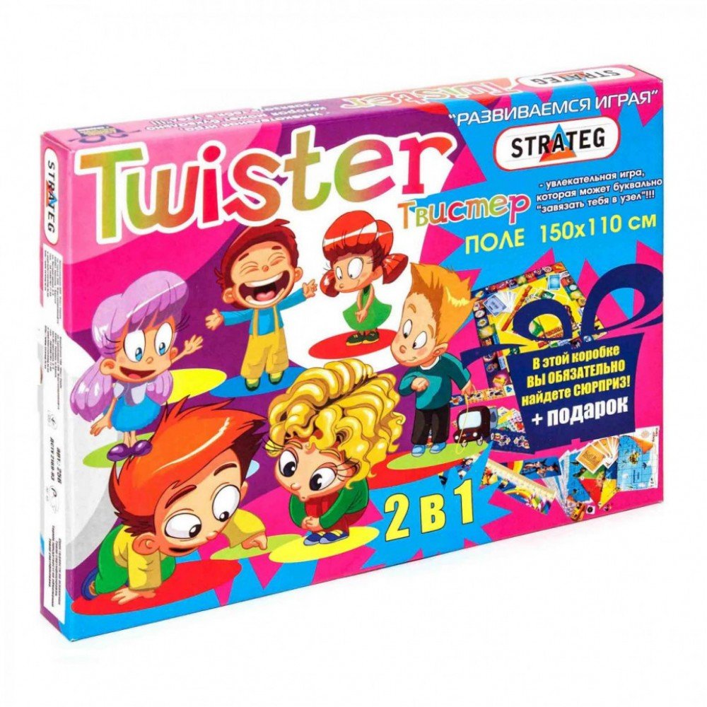 Игра "Твистер" Strateg 11256 рус поле 150-110 см