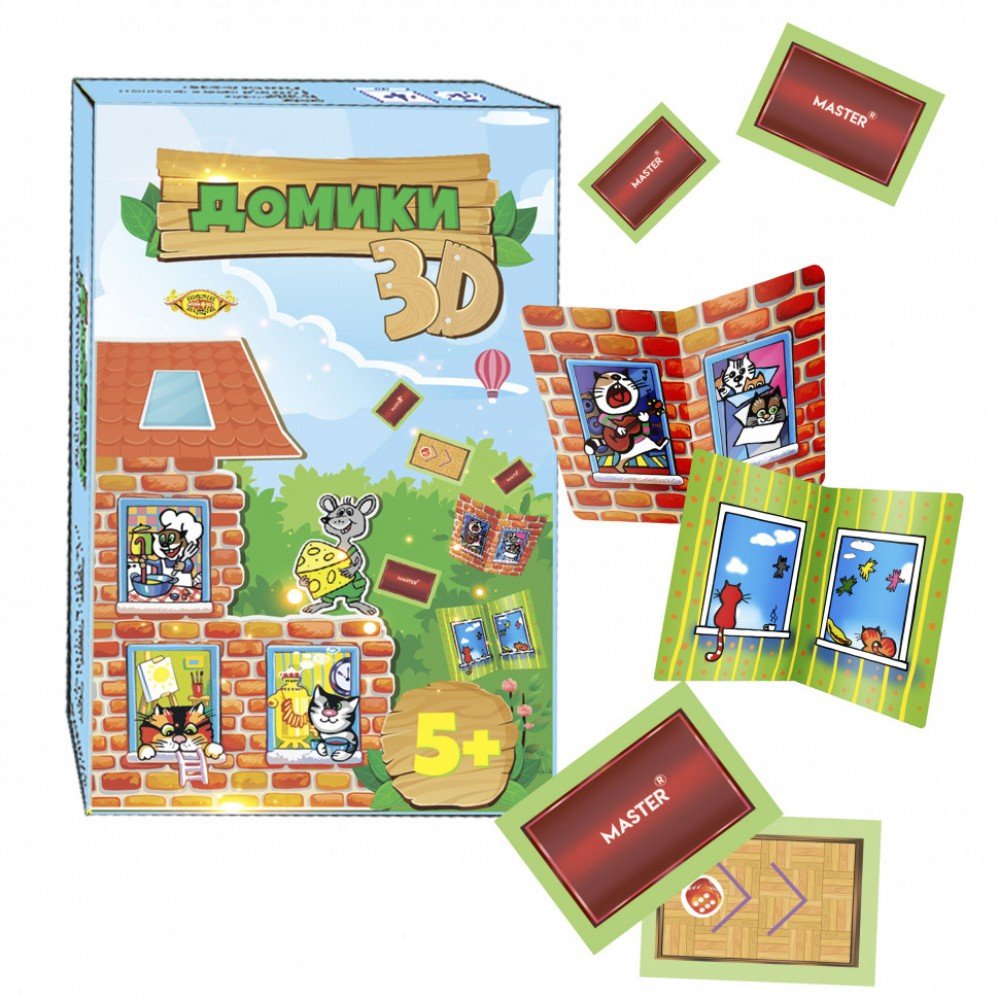 Детская настольная игра "Домики" MKZ0804 правила игры на рус и укр языках