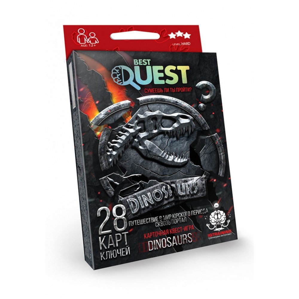 Детская карточная квест-игра "BEST QUEST" BQ-01 рус Красный