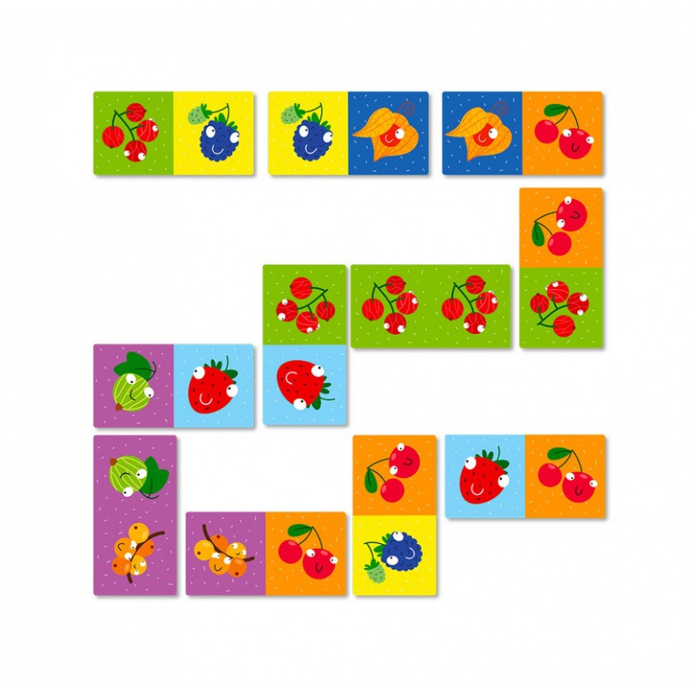 Настольная игра Домино Ягодки DoDo 300250, 28 карточек