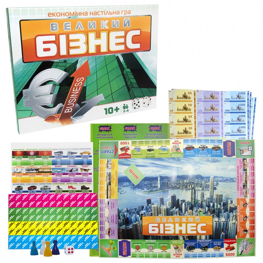 Настольная игра Большая "Большой Бизнес" 30452 укр