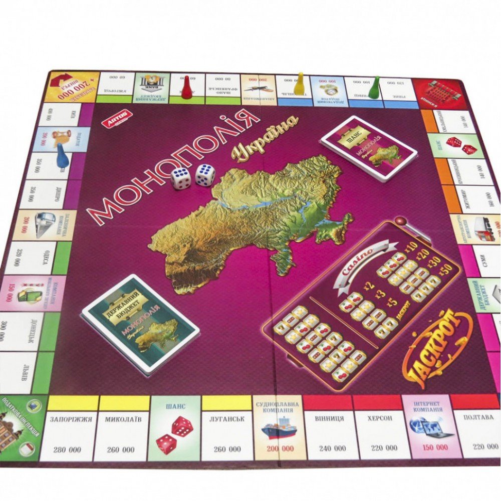 Настольная игра "Монополия Украина" 0734ATS на укр языке