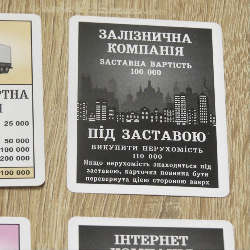 Настольная игра "Монополия Украина" 0734ATS на укр языке