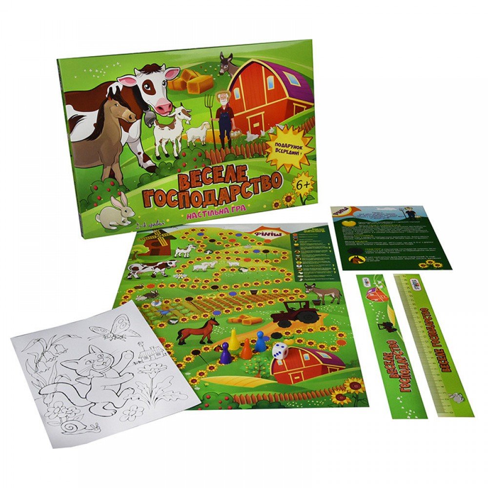 Настольная Игра-бродилка "Веселое хозяйство" Strateg 30456 укр