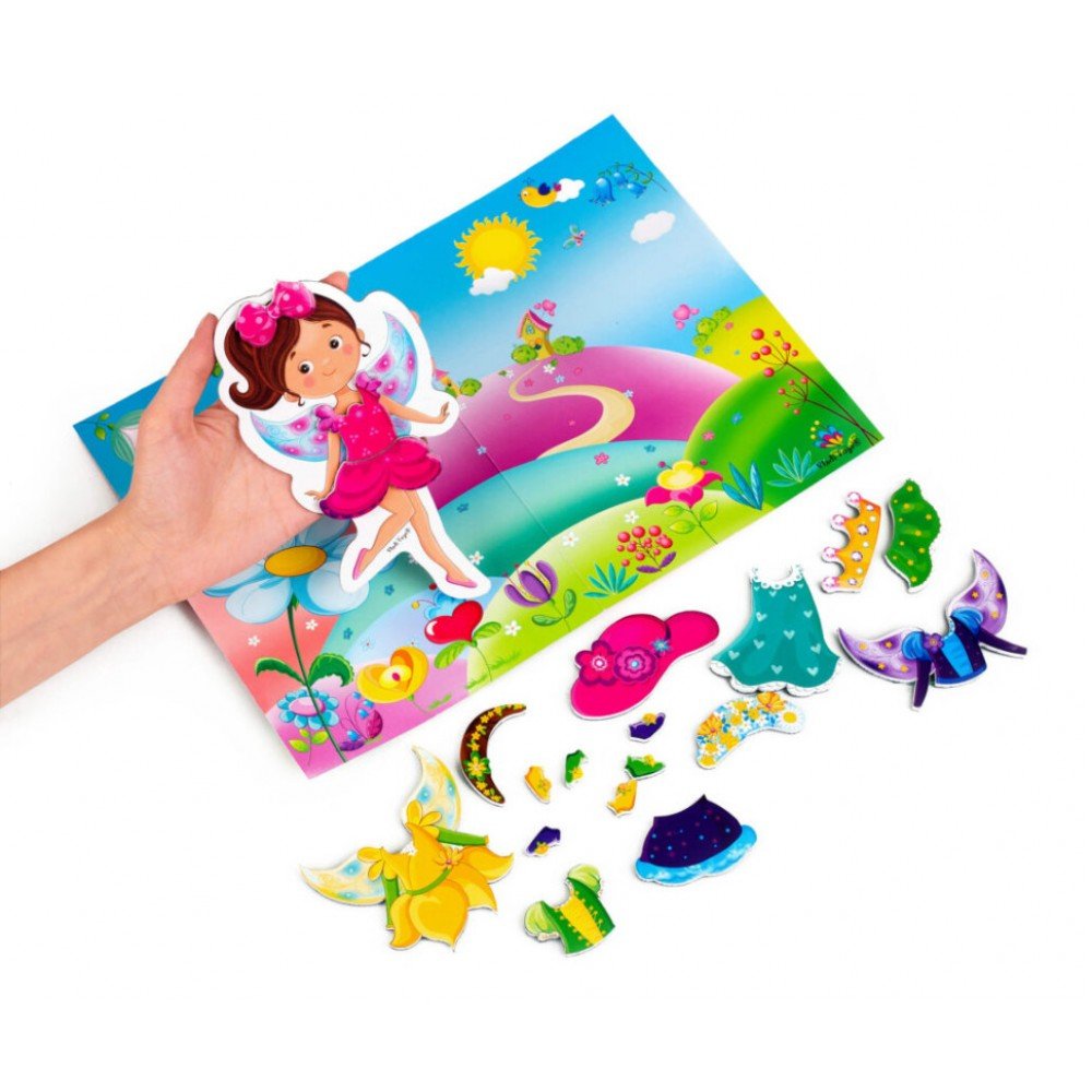 Магнитная игра для детей "Фея" в папке Vladi Toys VT3204-28 укр