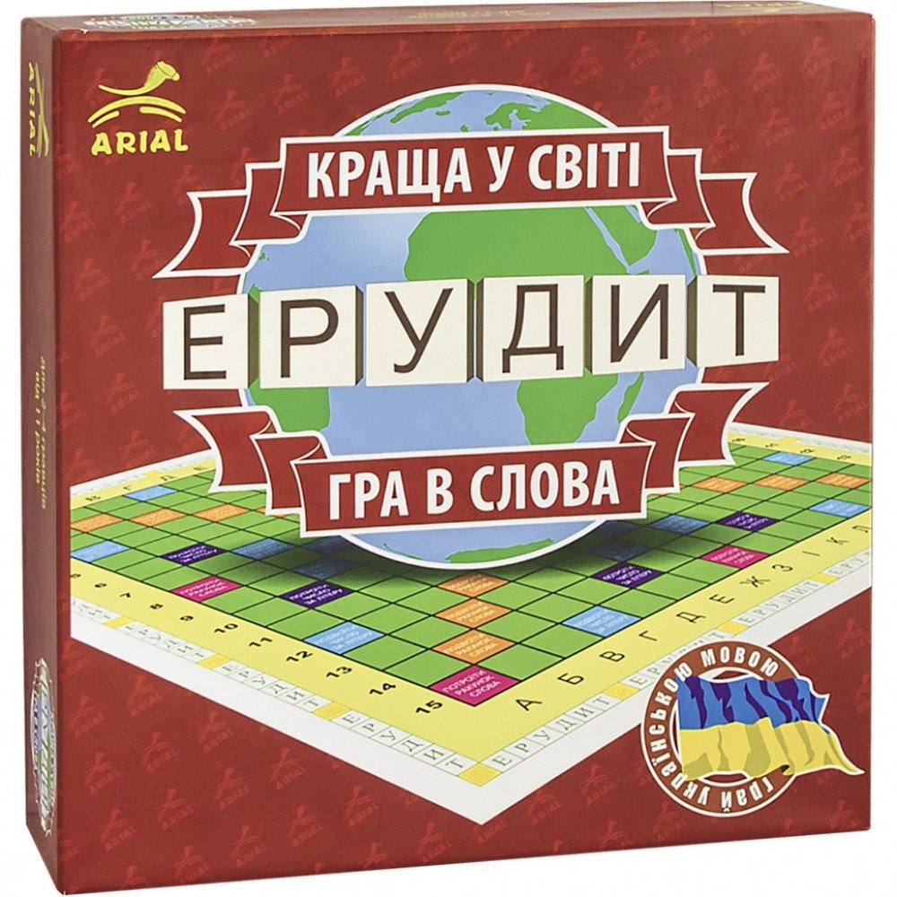 Настольная игра Эрудит Игра в слова Arial 910107 на укр языке