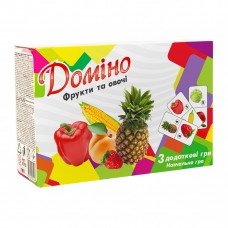 Настольная игра Домино "Фрукты и овощи" 30764 укр.