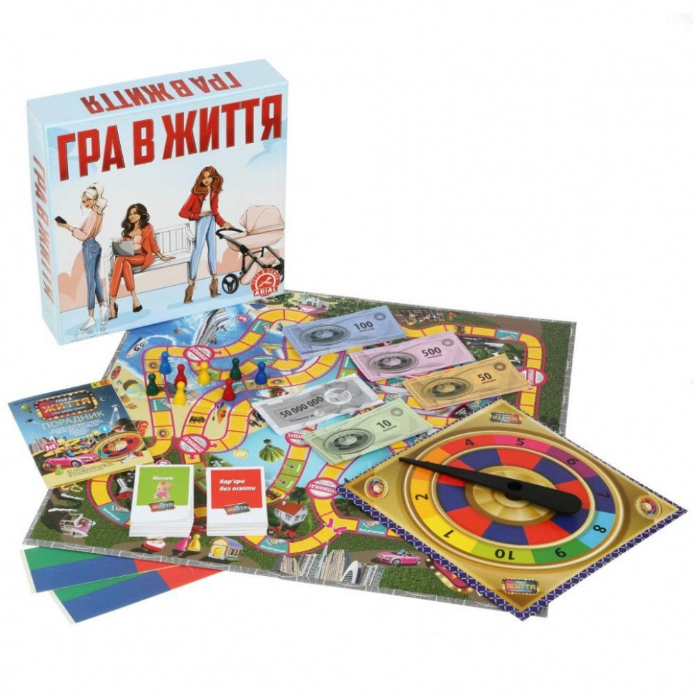 Настольная игра Супер домино казино "Игра в жизнь" Arial 910145 на укр языке
