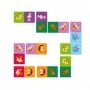 Детская игра Домино Животные DoDo 300248, 28 карточек с рисунками