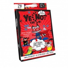 Детская карточная игра "YENOT ДаНетки" Danko Toys YEN-01U укр (Красный)