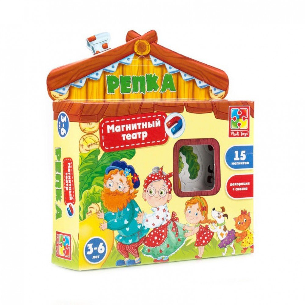 Настольная игра для детей "Магнитный театр Репка" VT3206-07 рус