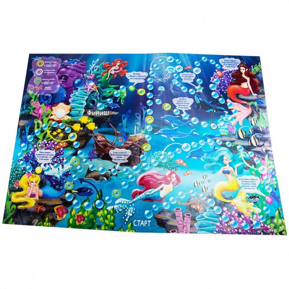 Настольная Игра-бродилка "Путешествие Mermaid" 30501 рус