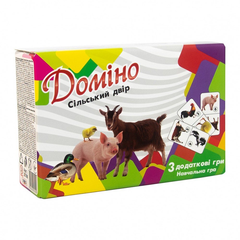 Настольная игра Домино "Сельский двор" 30766 укр