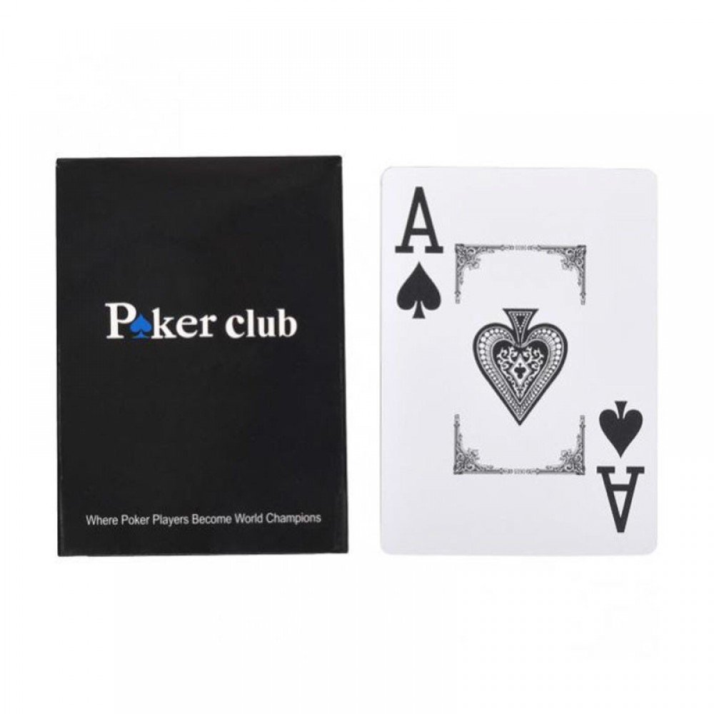Карты игральные "POKER" 81357, 54 пластиковые карты (Синий)