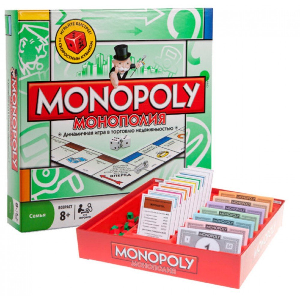 Настольная игра Монополия 6123 на русском языке