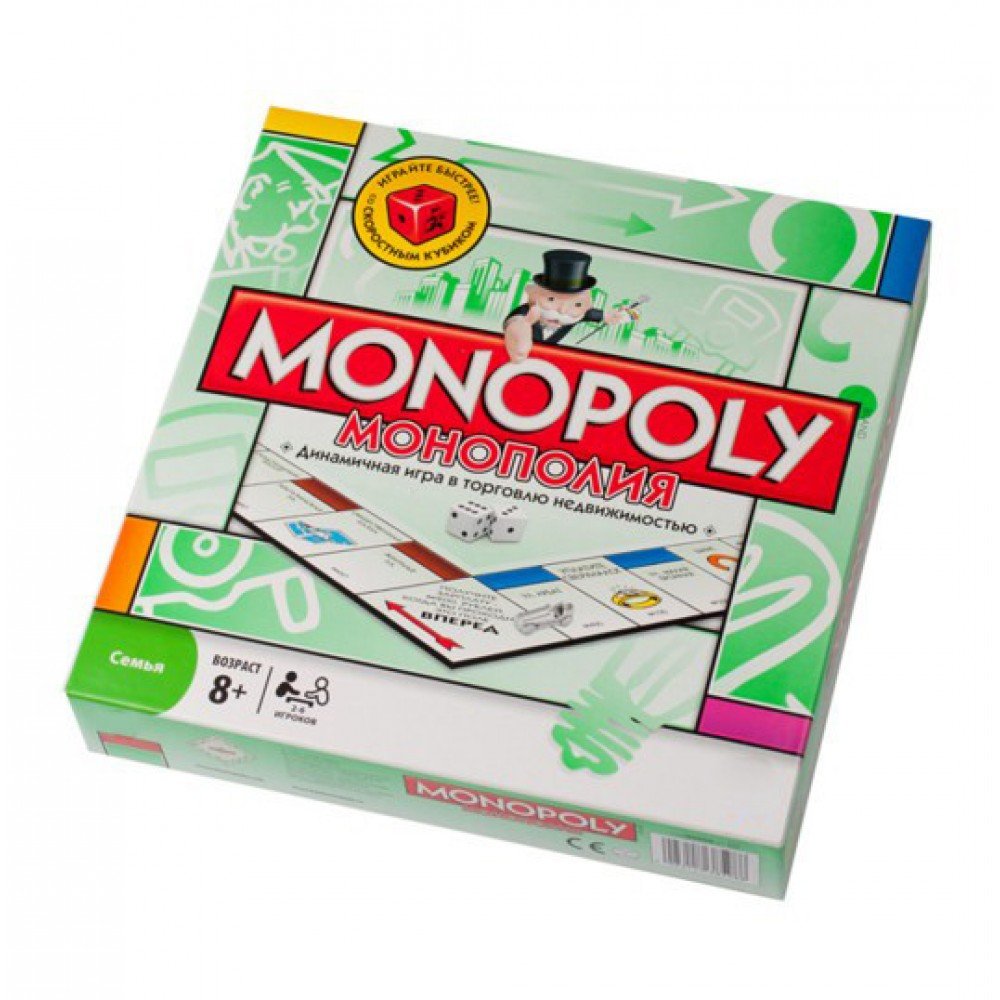 Настольная игра Монополия 6123 на русском языке