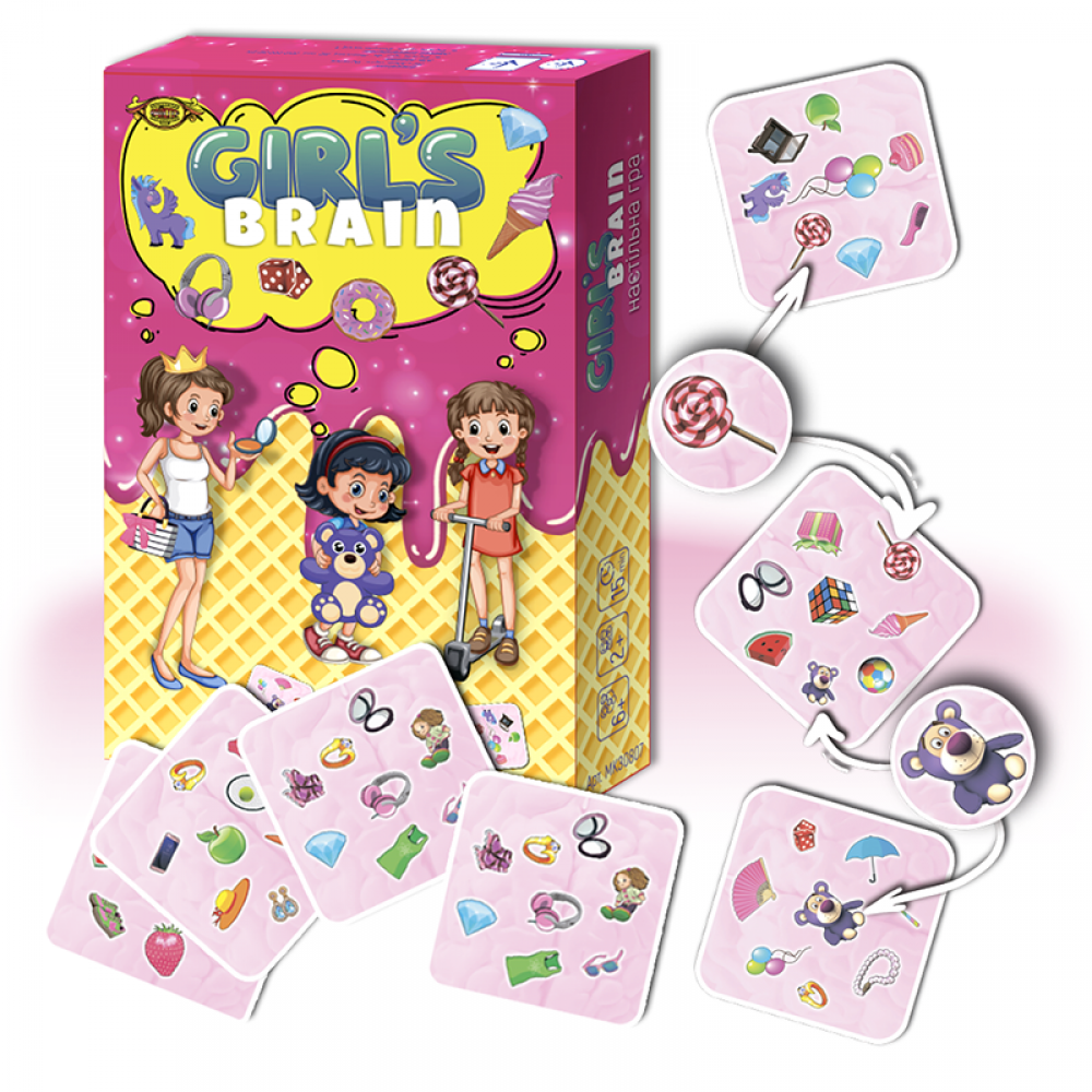 Настольная игра "GIRL’S BRAIN" MKZ0807 правила на укр и рус языках
