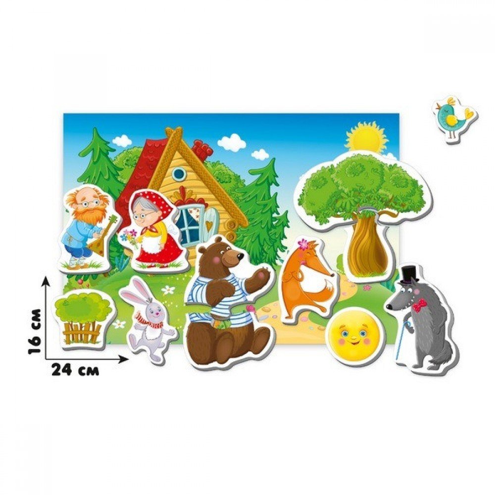 Настольная игра для детей "Магнитный театр Колобок" VT3206-09 рус