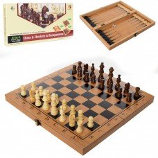 Настольная игра "Шахматы" 822, 3 в 1