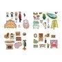 Детская игра с многоразовыми наклейками "Кукольный домик" KP-003 на укр языке