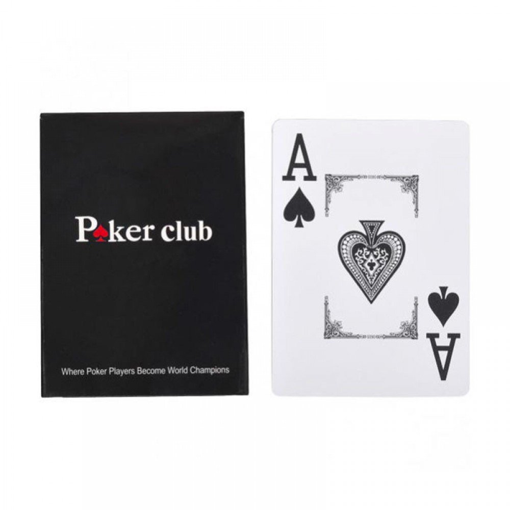 Карты игральные "POKER" 81357, 54 пластиковые карты (Красный)