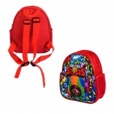 Рюкзак детский "Леон и команда" Bambi BS11220, 22х11х27 см, Бравл Старс Красный