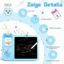 Говорящие обучающие карточки Монтессори для изучения английского языка 2в1 интерактивный планшет и цветная LCD доска для рисования 224 слова медвежонок голубой-EED224B