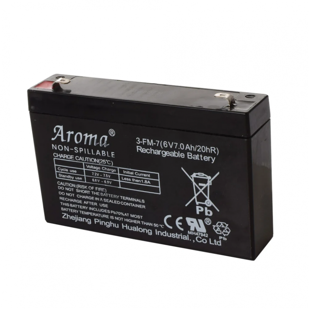 Аккумуляторная батарея универсальная Aroma 6V7Ah-BATTERY