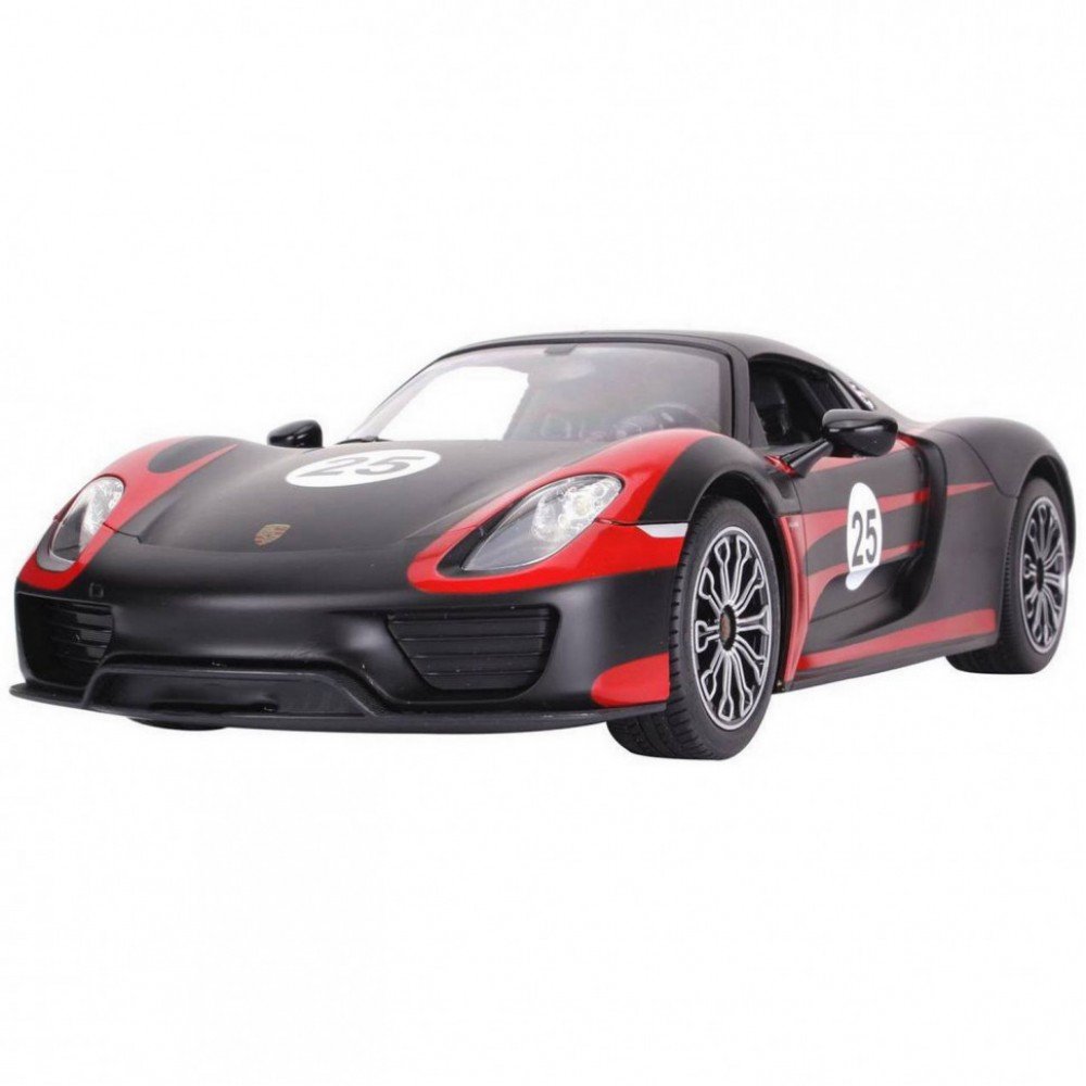 Машинка на радиоуправлении Porsche 918 Spyder Rastar 70770 черный, 1:14