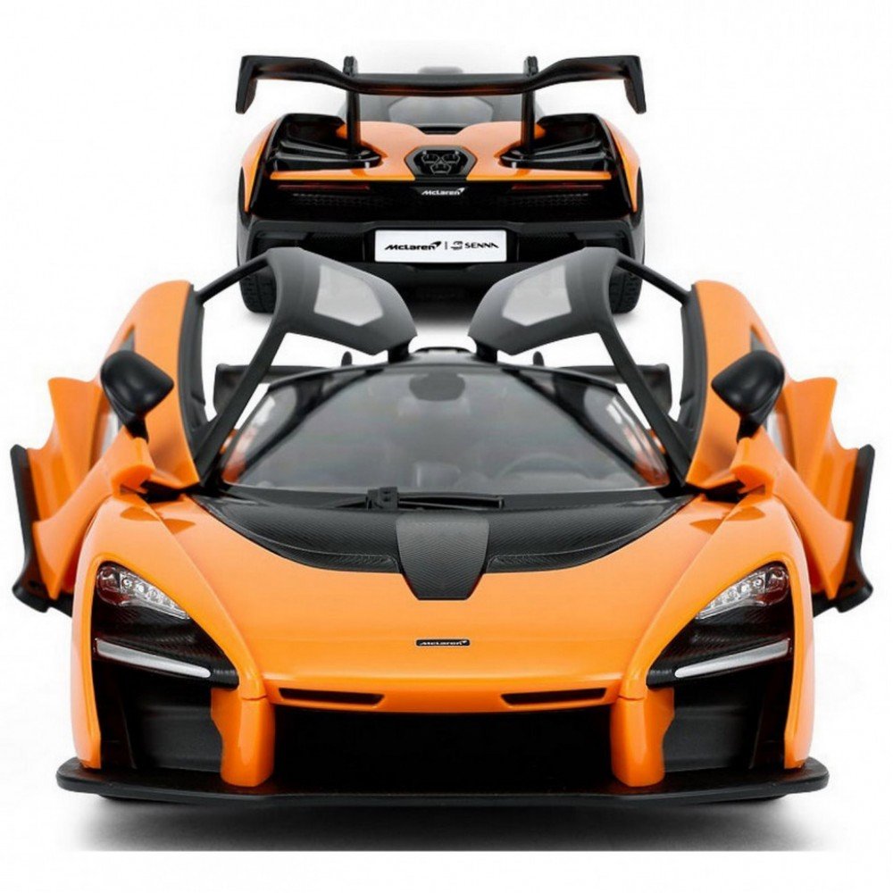 Машинка на радиоуправлении McLaren Senna Rastar 96660 оранжевый, 1:14