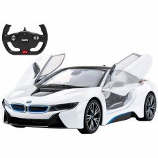 Машинка на радиоуправлении BMW i8 Rastar 71060 белый, 1:14